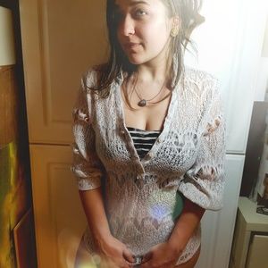 Lucky Brand White Lace Blouse